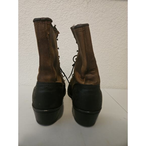 Vintage Women’s Abilene Packer Granny Lace Up Ankle Boots Size 8 - Picture 7 of 10